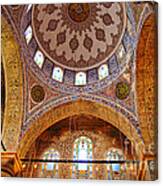 Inside The Blue Mosque Canvas Print