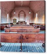 Inside The Bodie Church Canvas Print