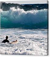 Into The Surf Canvas Print
