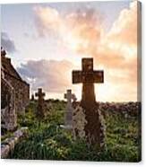 Irish Church And Graveyard Canvas Print