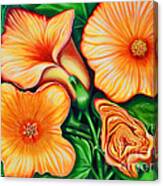 Island Tropical Flower Canvas Print