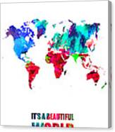 It's A Beautifull World Poster Canvas Print