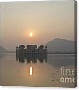 Jal Mahal In Sunrise Canvas Print