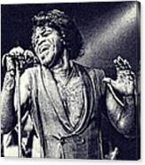 James Brown On Stage Canvas Print