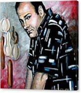 James Gandolfini As Tony Soprano Canvas Print