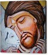 Jesus With A Lamb Canvas Print