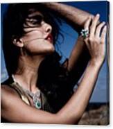 #jewelry #emerald #beautiful #models Canvas Print