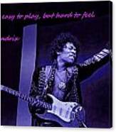Jimi Hendrix Blues Canvas Print