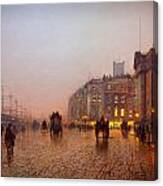John Atkinson Grimshaw Liverpool From Wapping 1885 Canvas Print