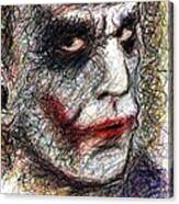 Joker - Pout Canvas Print