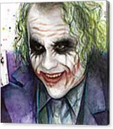 Joker Watercolor Portrait Painting by Olga Shvartsur - Fine Art America