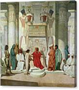 Joseph Explaining Pharaohs Dreams Oil On Canvas Canvas Print