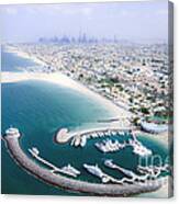 Jumeirah Beach Hotel And Burj Al Arab Canvas Print