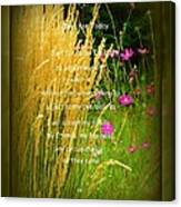 Just For Today Canvas Print