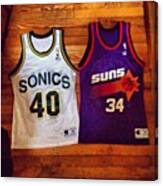Just Found My Old #basketball #jersey S Canvas Print