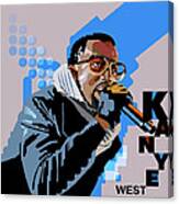 Kanye West Portrait Canvas Print