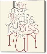 Katharine Hepburn Typographic Quotes Poster Canvas Print