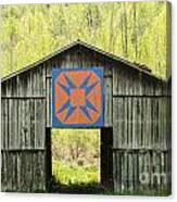 Kentucky Barn Quilt - Happy Hunting Ground Canvas Print