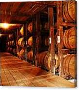 Kentucky Bourbon Aging In Barrels Canvas Print