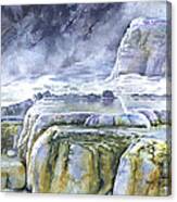 Killdeer Palisades - Mammoth Hot Springs Canvas Print