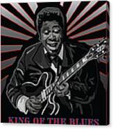 B.b. King  American Blues Guitarist Canvas Print