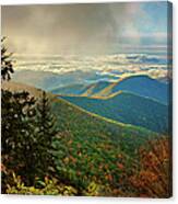 Kiss Of Sunshine - Blue Ridge Mountains I Canvas Print
