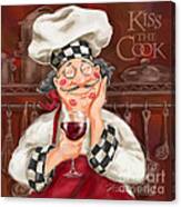 Kiss The Cook Canvas Print