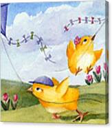 Kites In March Canvas Print