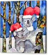 Koala Christmas Canvas Print