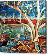 Kookaburras Billabong Canvas Print