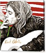 Kurt Cobain Morden Art Drawing Poster Canvas Print