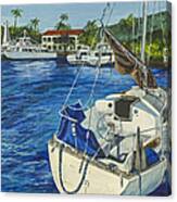 Lahaina Yacht Canvas Print