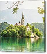 Lake Bled Slovenia Landscape Canvas Print