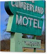 Lake Cumberland Motel Sign Canvas Print