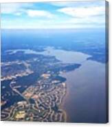 Lake Houston From Above. ✈️ Canvas Print