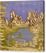 Lake In Glacier Canvas Print
