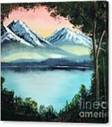 Lake In The Forest Canvas Print