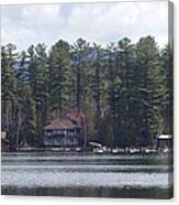 Lake Placid Summer House Canvas Print