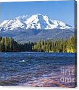 Lake Siskiyou And Mt Shasta Canvas Print