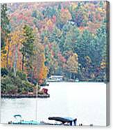 Lake Toxaway In The Fall Canvas Print