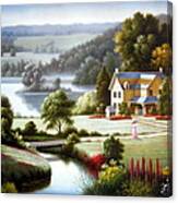 Lake Villa Canvas Print