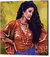 Lala Gypsy Girl Canvas Print