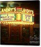 Landry's Seafood In Lomoish Canvas Print