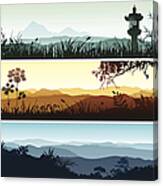 Landscape Banners Canvas Print