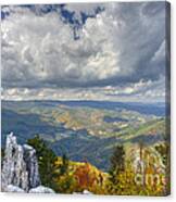 Landscape View From Chimney Rock On North Fork Mountain Canvas Print