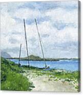 Lanikai Catamarans Canvas Print