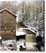 Lanterman's Mill In Winter Canvas Print