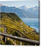 Lausanne To Montreux Canvas Print