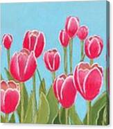 Leen Van Der Mark Tulips Canvas Print