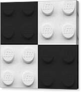 Lego Boxes Black And White Canvas Print